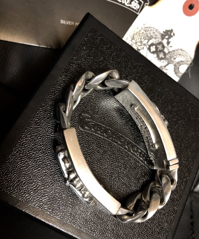 デ*グ様 クロムハーツ　ブレスレット 帝王クロムハーツ最高峰DOUBLE ID BRACELET〉 Chrome Hearts D