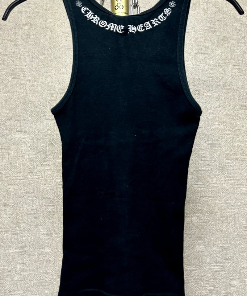 クロムハーツ OLD オールドモデル タンクトップ CH TANKTOP クロムハーツ CH TANK TOP OLD スクリプトロゴプリントタンク