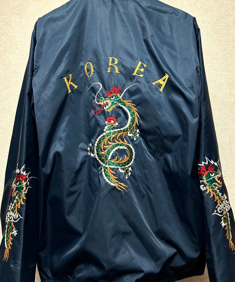 【希少】project dragon コーチジャケット made in USA Rock'n Rollエイティーズヘタウマ龍刺繍コーチジャケット〉 80年代初期