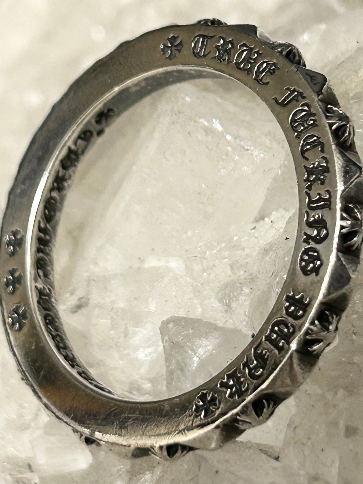 帝王クロムハーツ超人気パンクリング〉Chrome Hearts TFP PLUS PUNK