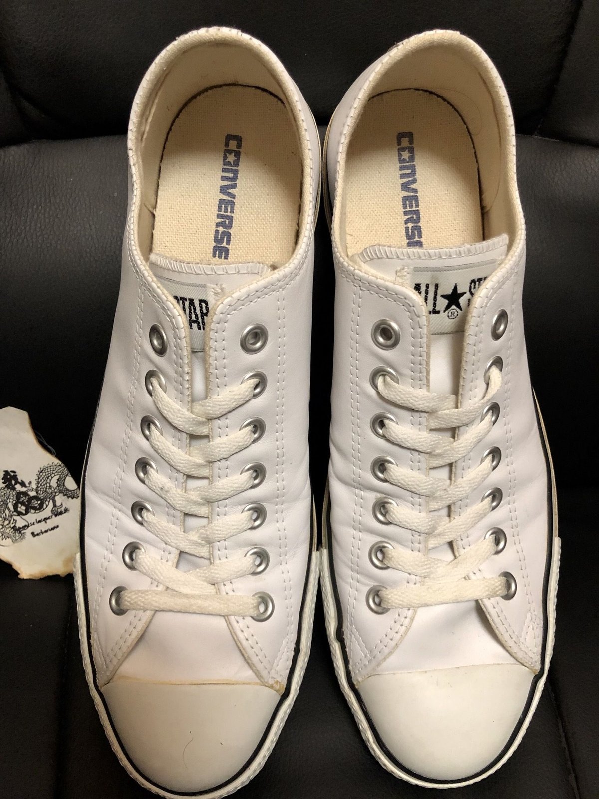 Converse all star leather low sales