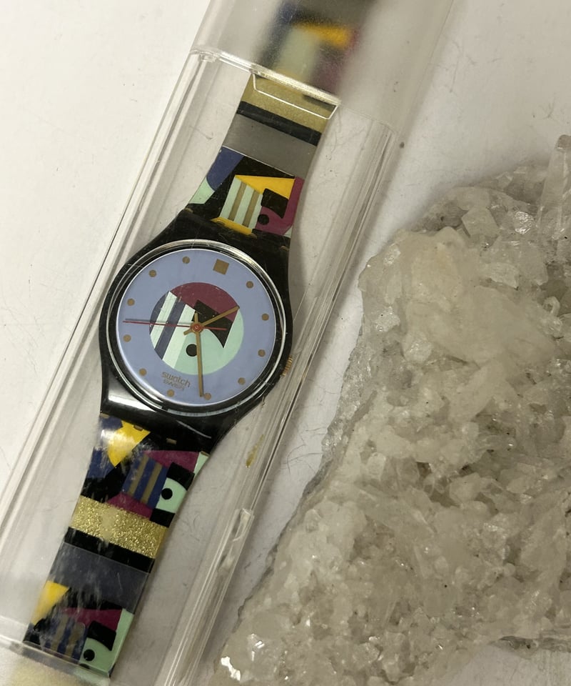 E437 スウォッチ アートGZ111 時計　アンティーク　ヴィンテージ コレクターの方必見】Swatch スウォッチ 1988年アート GZ111
