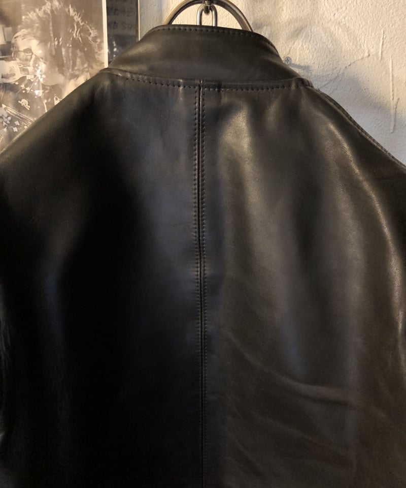 超目玉極上茶芯タイトフィットシングルライダース》Aero Leather