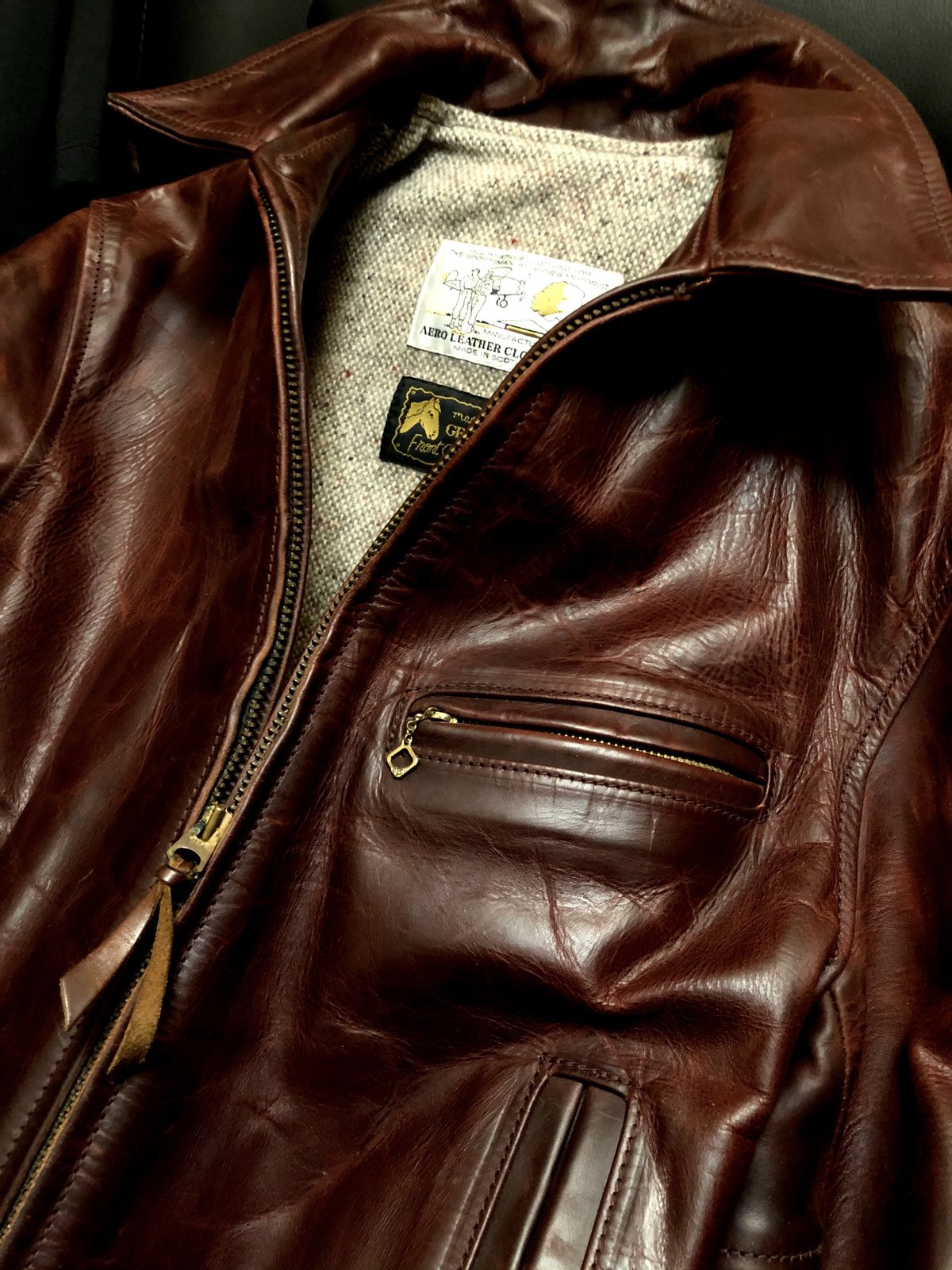 GB最高峰レザーブランド》Aero Leather最高級フロントクォーター GB最高峰レザーブランド》Aero Leather最高級フロントクォーター