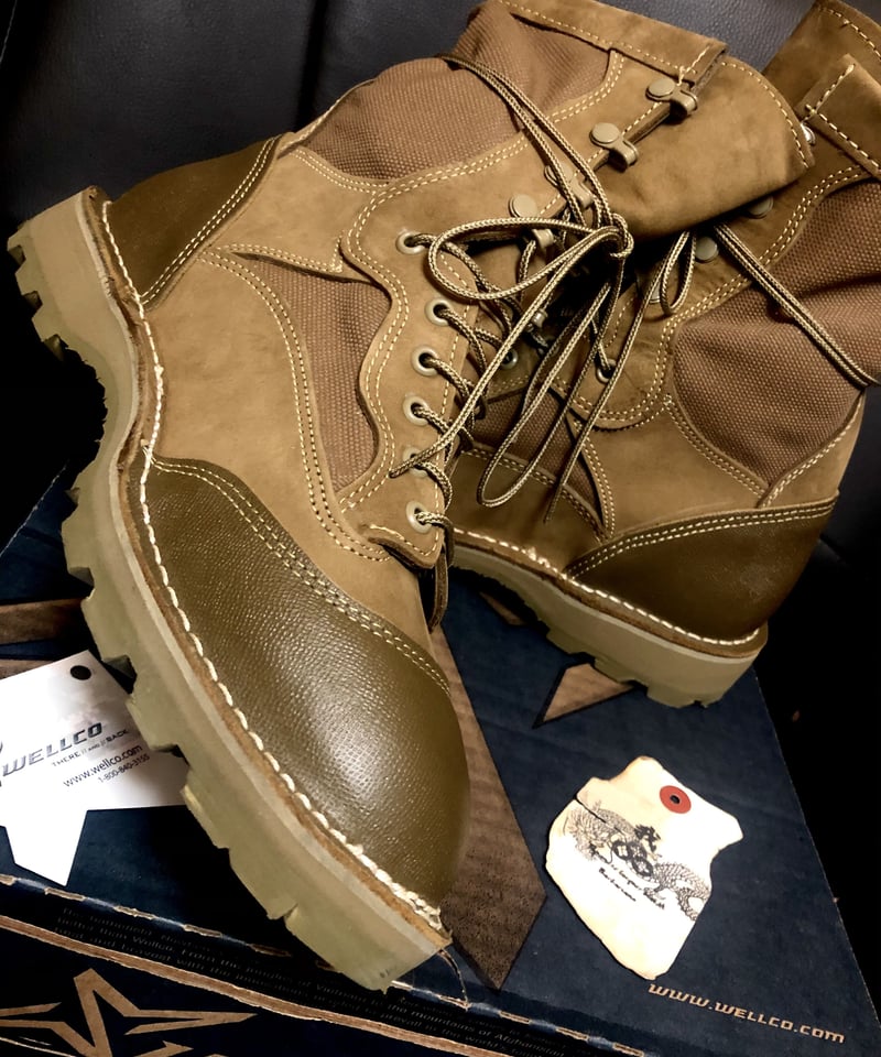 アメリカ軍放出 USMC WELLCO社 RAT BOOT ラットブーツ 11W Wellco USMC ラットブーツ EGA エンブレム付き 米国製