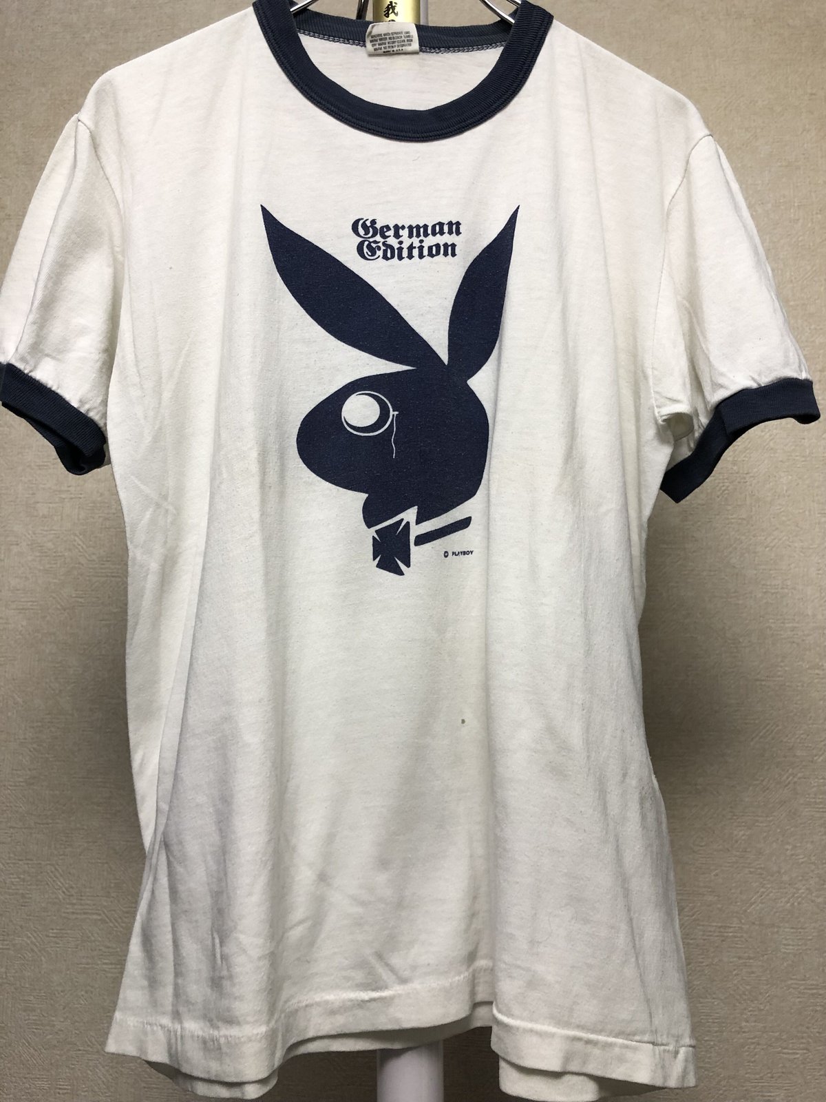 え*う様 80s プレイボーイ リンガー Tシャツ PLAY BOY デッドスト fit=scale-down,w=1200