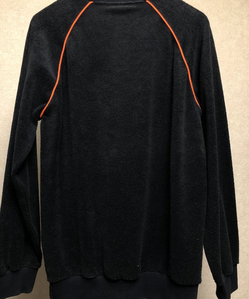 希少美品　80s前期adidas トラックジャケット　デサントタグ 希少XL⭐️80s adidas トラックジャケット 刺繍 vintage 紺×黄