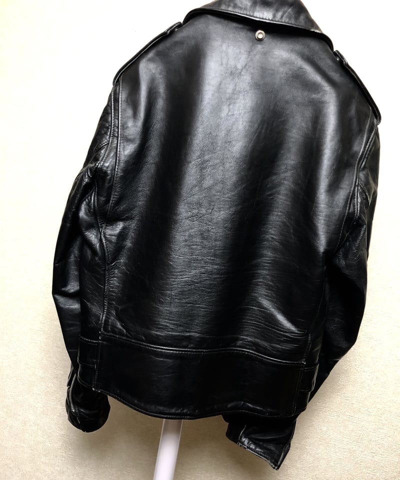 70s vintage アーカイブ　ライダースジャケット　y2k Dポケット 超目玉牛タグ年代期U.S.セブンティーズ希少D-POCKET》70,s