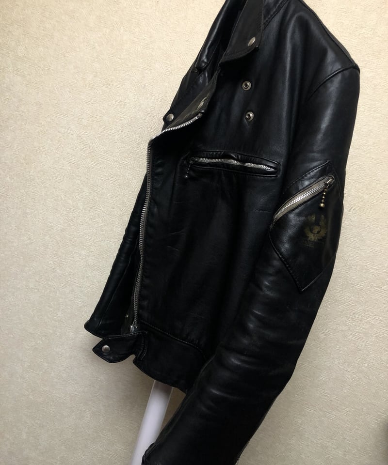40s vintage Belstaff シングルライダース　ブラック　羊皮 40s vintage Belstaff シングルライダース ブラック 羊皮 - メルカリ