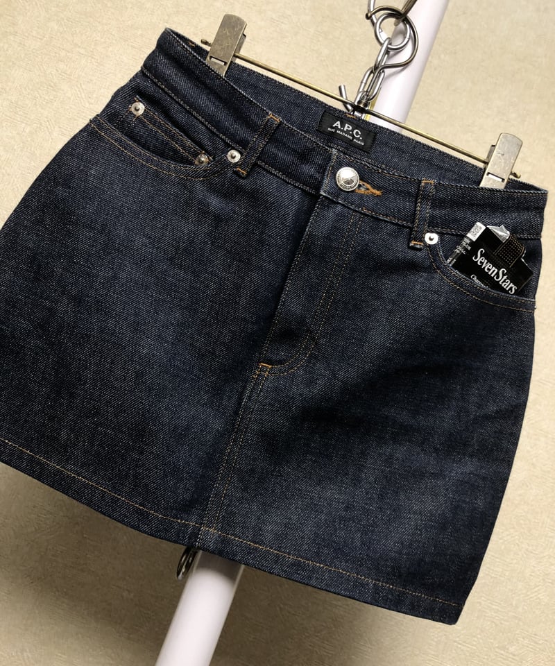 A.P.C. ダークデニム ミニスカート ミニスカート｜デニム FEMME