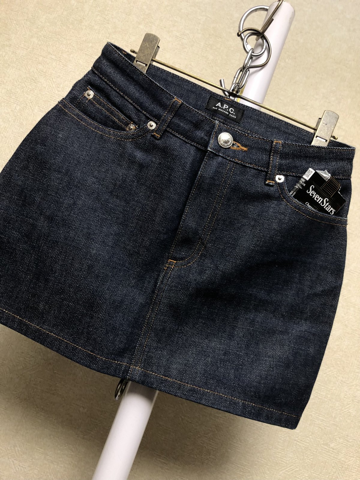 アーカイブ年代A.P.C.レディースインディゴデニムMINI美品〉A.P.C.
