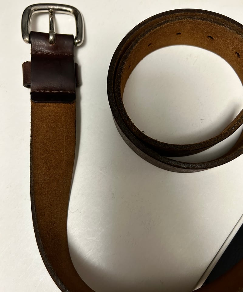 90s コムデギャルソンオム プレートレザーベルト ブラウン コム・デ