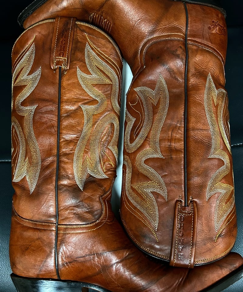 アダムスブーツ ウエスタンブーツ メキシコ製 記載サイズ9E 27cm 箱有り