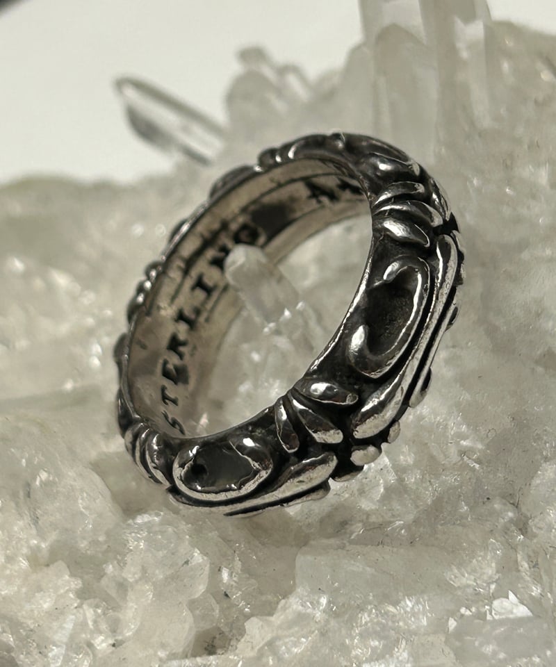 CHROME HEARTS クロムハーツ（原本無） STAR BAND RING スター バンド