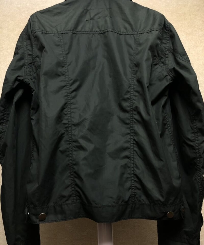 90s DOCKERS ウールジャケット ドリズラー アルミジップ 90s DOCKERS ドッカーズ 高品質 ラム レザー ジャケット 黒 L