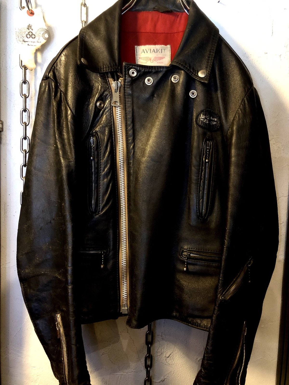 R&R激レアヴィンテージ402LIGHTNING〉70年代後期Lewis Leathers