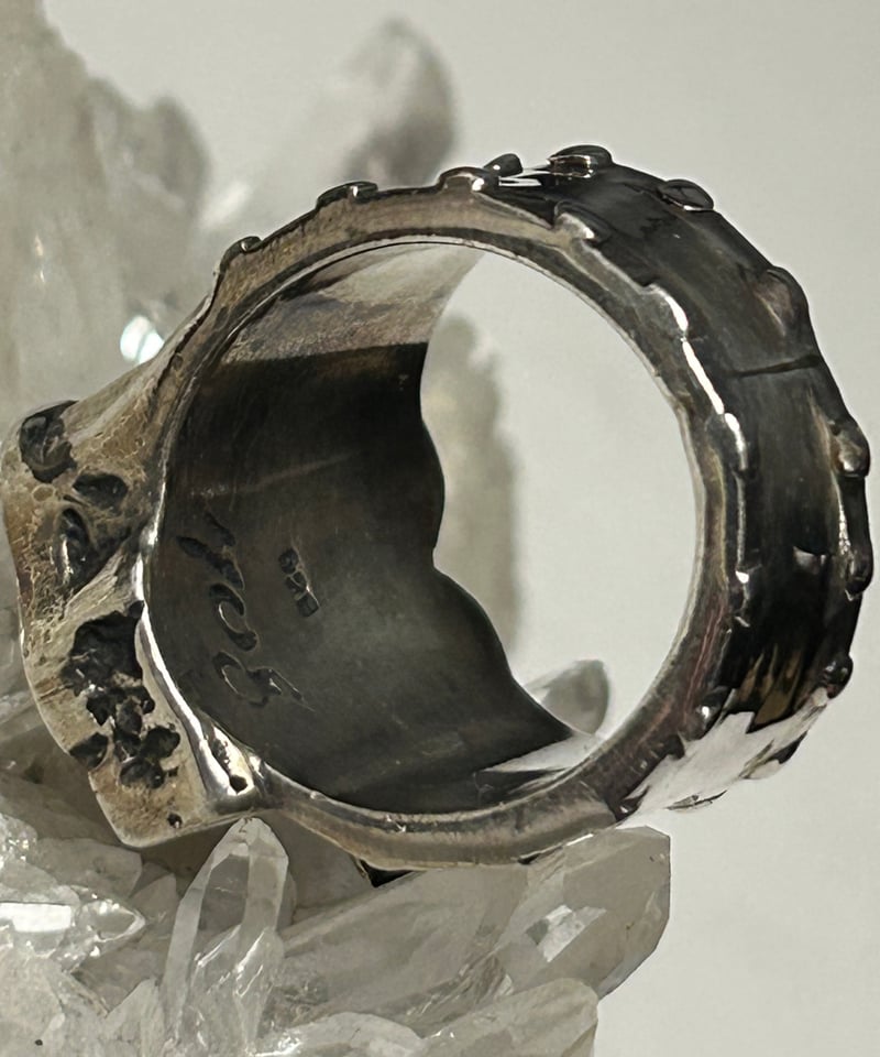 シルバー925無垢【新品】UKビンテージパンクスカルリングsilver925本物 シルバー925無垢【新品】UKビンテージパンクスカルリング