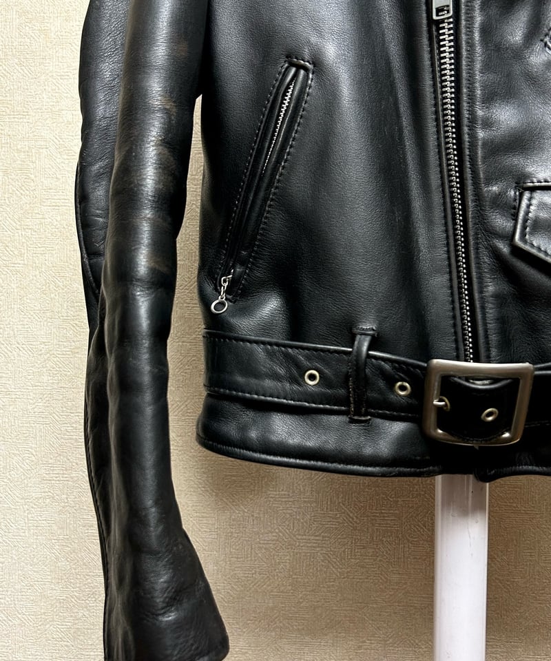 エイティーズ茶芯ボディーRock'n Rollライダース〉80年代U.S.A.製Schott