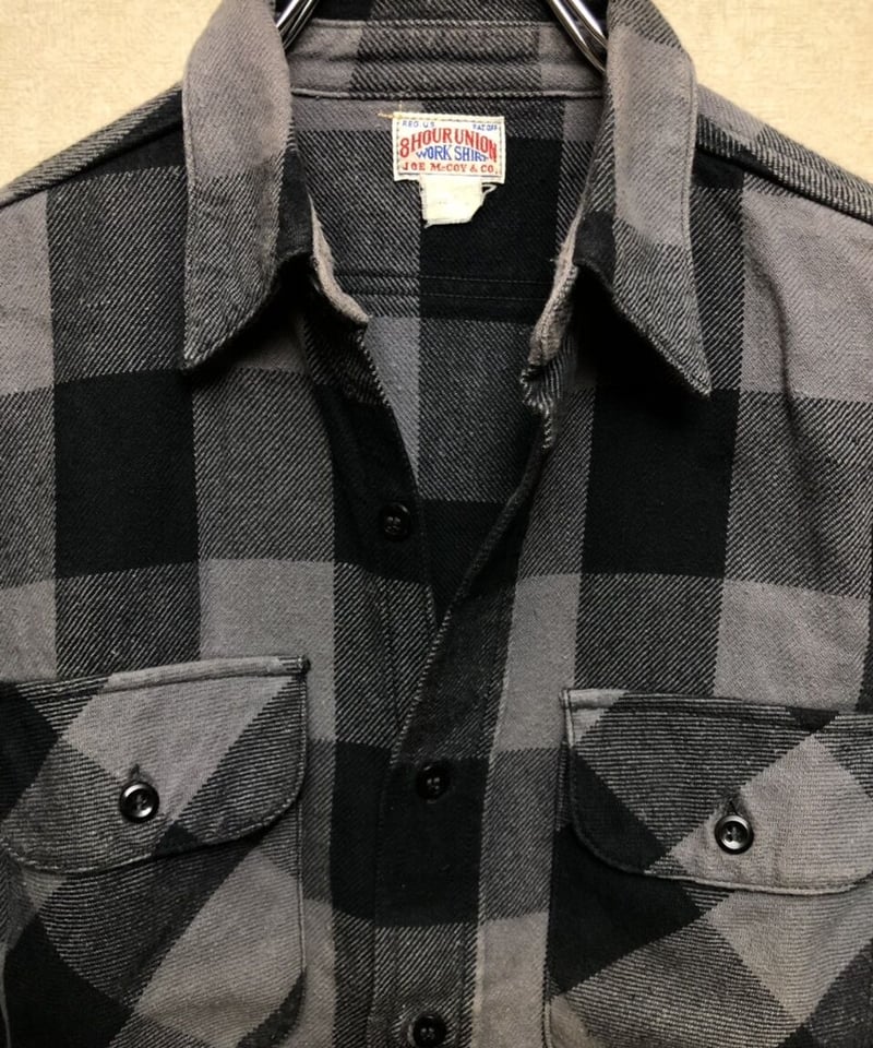 オールドモデルジョーマッコイ〉JOE McCOY & CO. BLACK×GRAYチェックネ