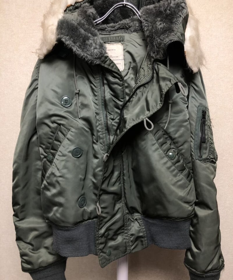 米軍支給年代民間IDEAL社ジッパーN-2B〉U.S.A.製85,s民間ALPHA社