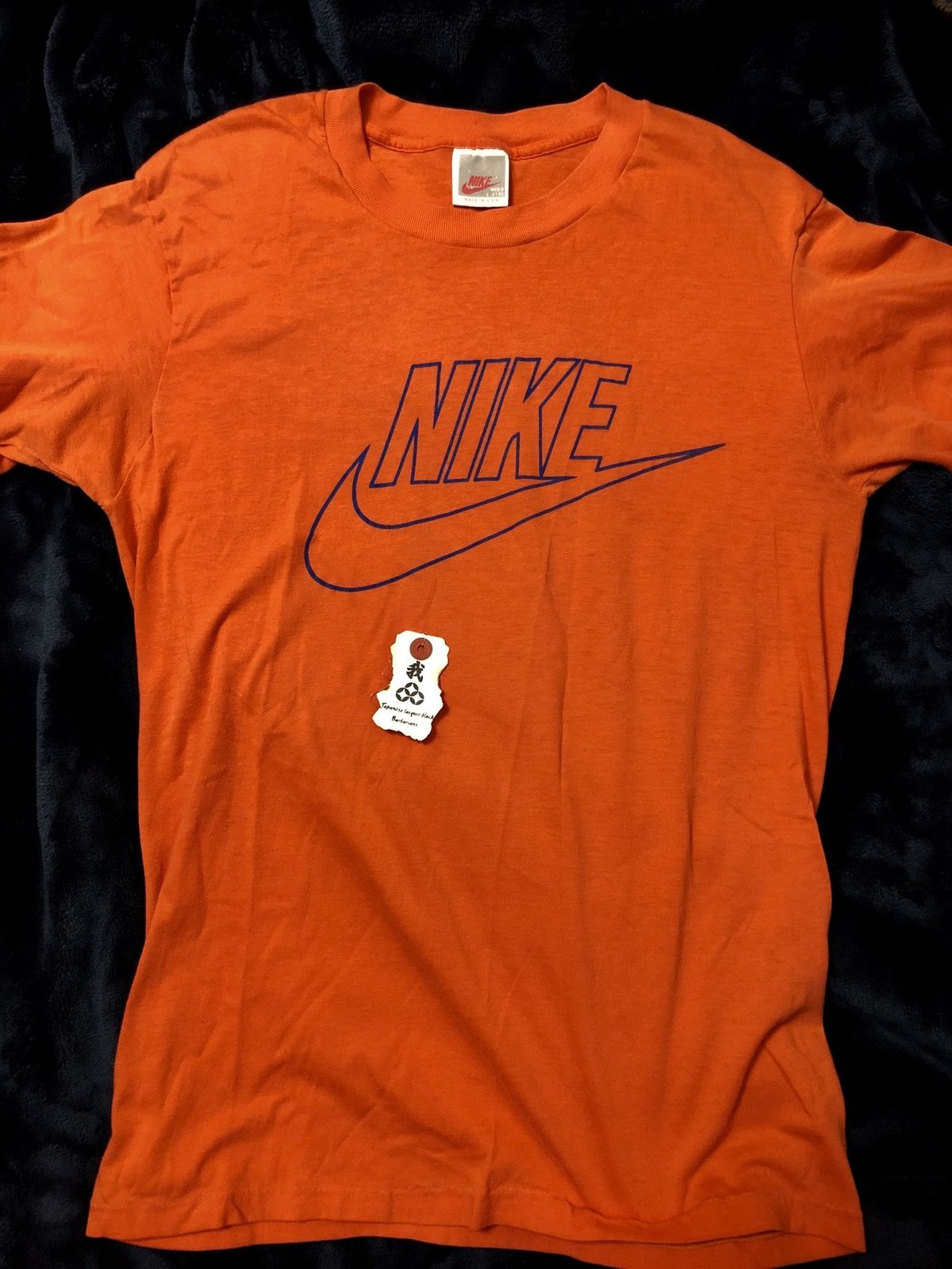 ツートン! 80s NIKE オレンジタグTシャツ赤✕白 ビンテージス ツートン! 80s NIKE オレンジタグTシャツ赤✕白 ビンテージス
