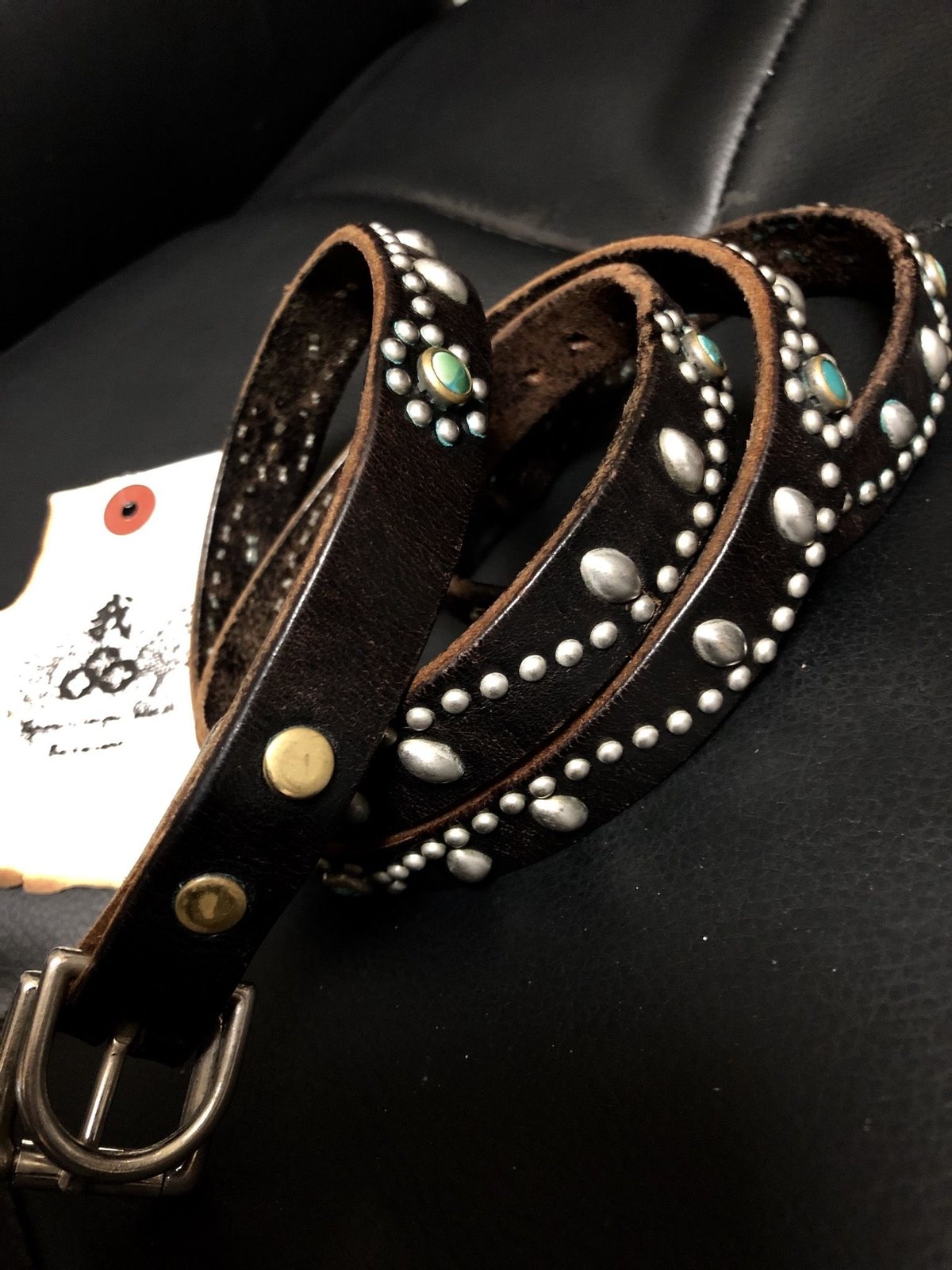 HTC ブラックストーン ヴィンテージカスタムオーバルバックル USA AMERICAN BLK BELT Hollywood Trading Company