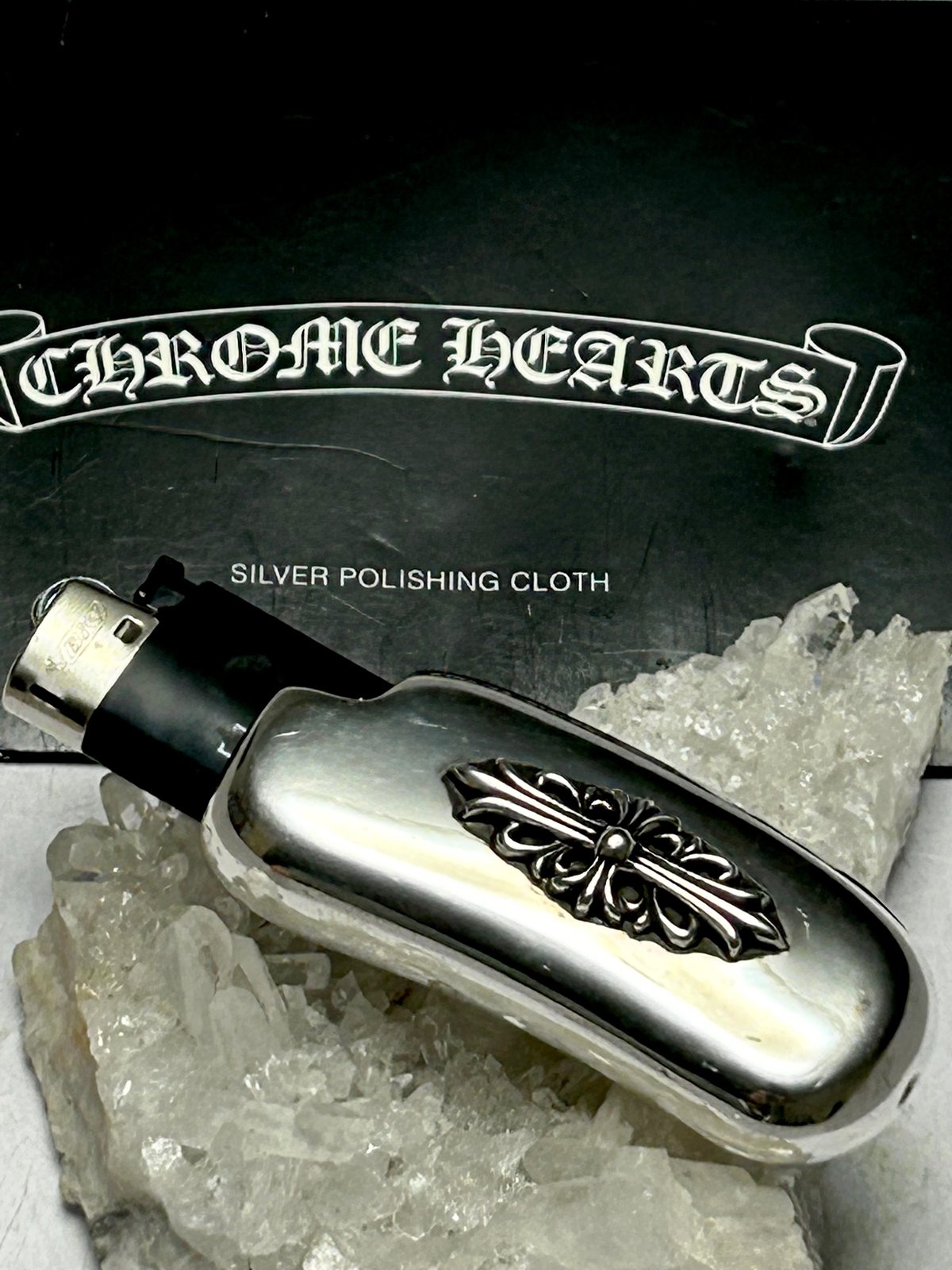 CHROME HEARTS風 BICライターケース クロムハーツ風ライターケース