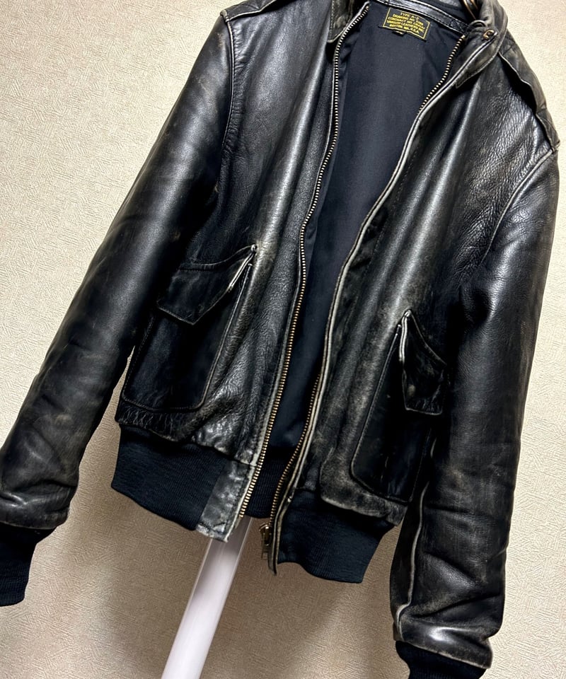 A/W 80s DeLuxe ヴィンテージ レザージャケット M ♦️我妻屋十周年スペシャルアイテム♦️〈革質No.1.王者vanson