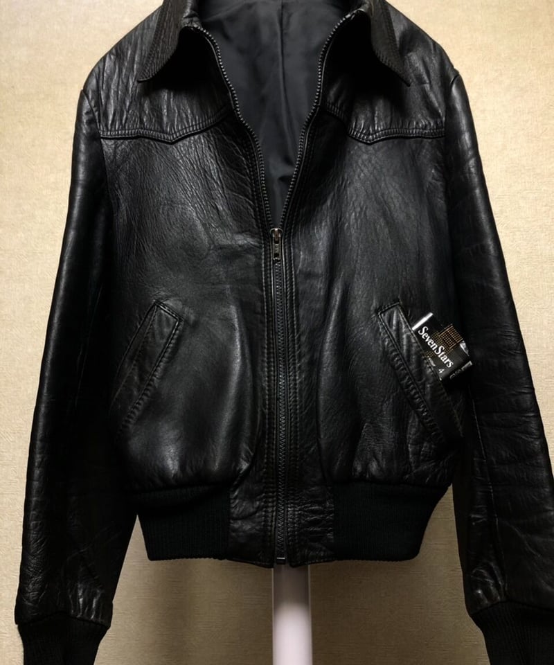 希少 80s XLサイズ Levis レザージャケット シボ革 黒 ヴィンテージ 稀少 Levi's Vintage Clothing LVC リーバイス レザー スポーツ