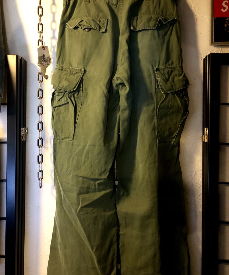 JUNGLE FATIGUE PANTS M-R ヴィンテージ 米軍実物 JUNGLE FATIGUE PANTS M-R ヴィンテージ 米軍実物