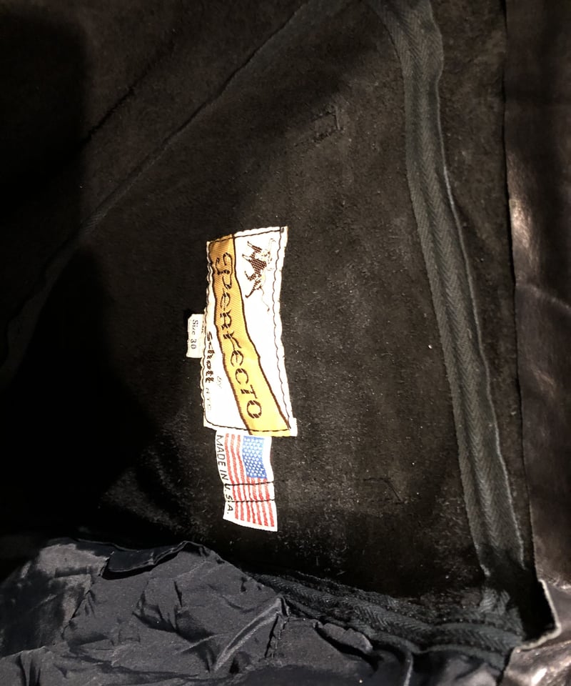 超目玉希少牛タグSchottレザーパンツ》U.S.A.製Schott 希少牛 超目玉希少牛タグSchottレザーパンツ》U.S.A.製Schott 希少牛