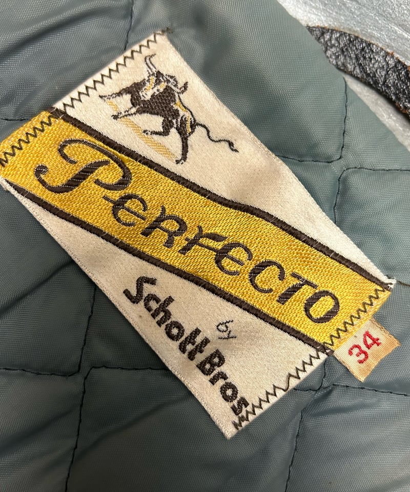 60s 70s schott 641 牛タグ シングルライダース レアカラー
