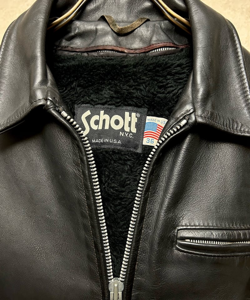 オールドU.S.A.製Schottフルセット美品〉80-90,s U.S.A.製Schott オールドU.S.A.製Schottフルセット美品〉80-90,s U.S.A.製Schott