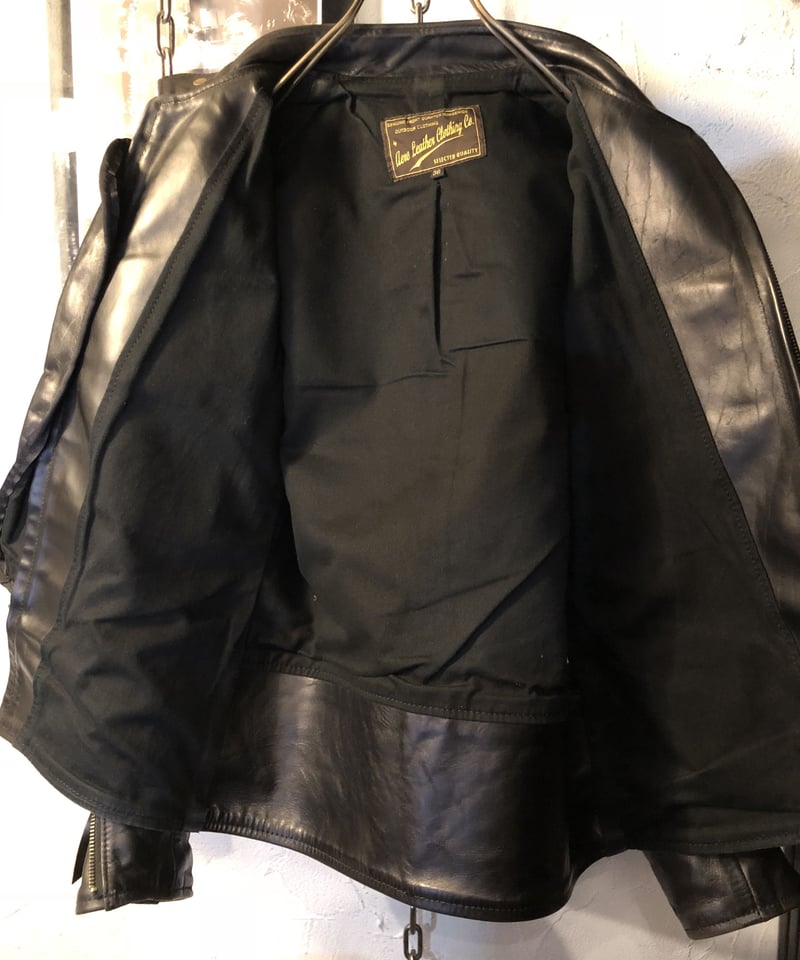 超目玉極上茶芯タイトフィットシングルライダース》Aero Leather