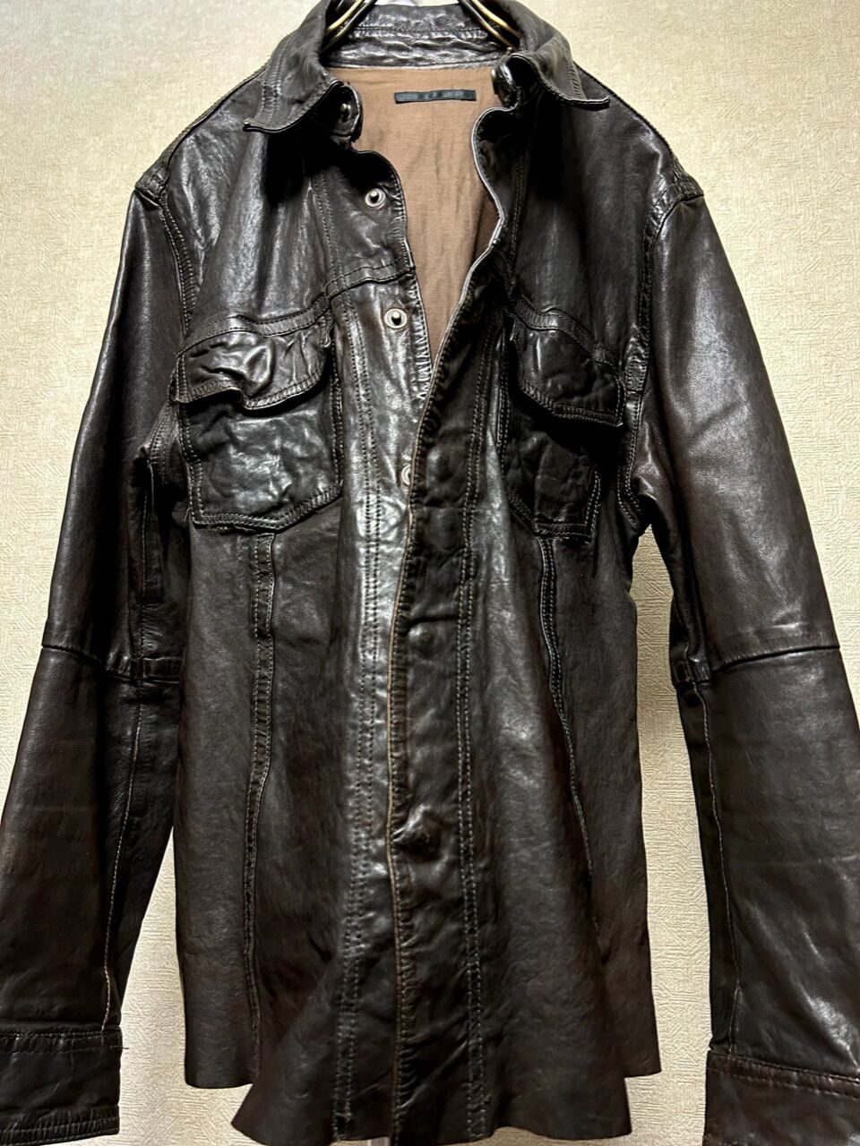 Luva Tram ルーバトラム ウォッシャブルレザージャケット