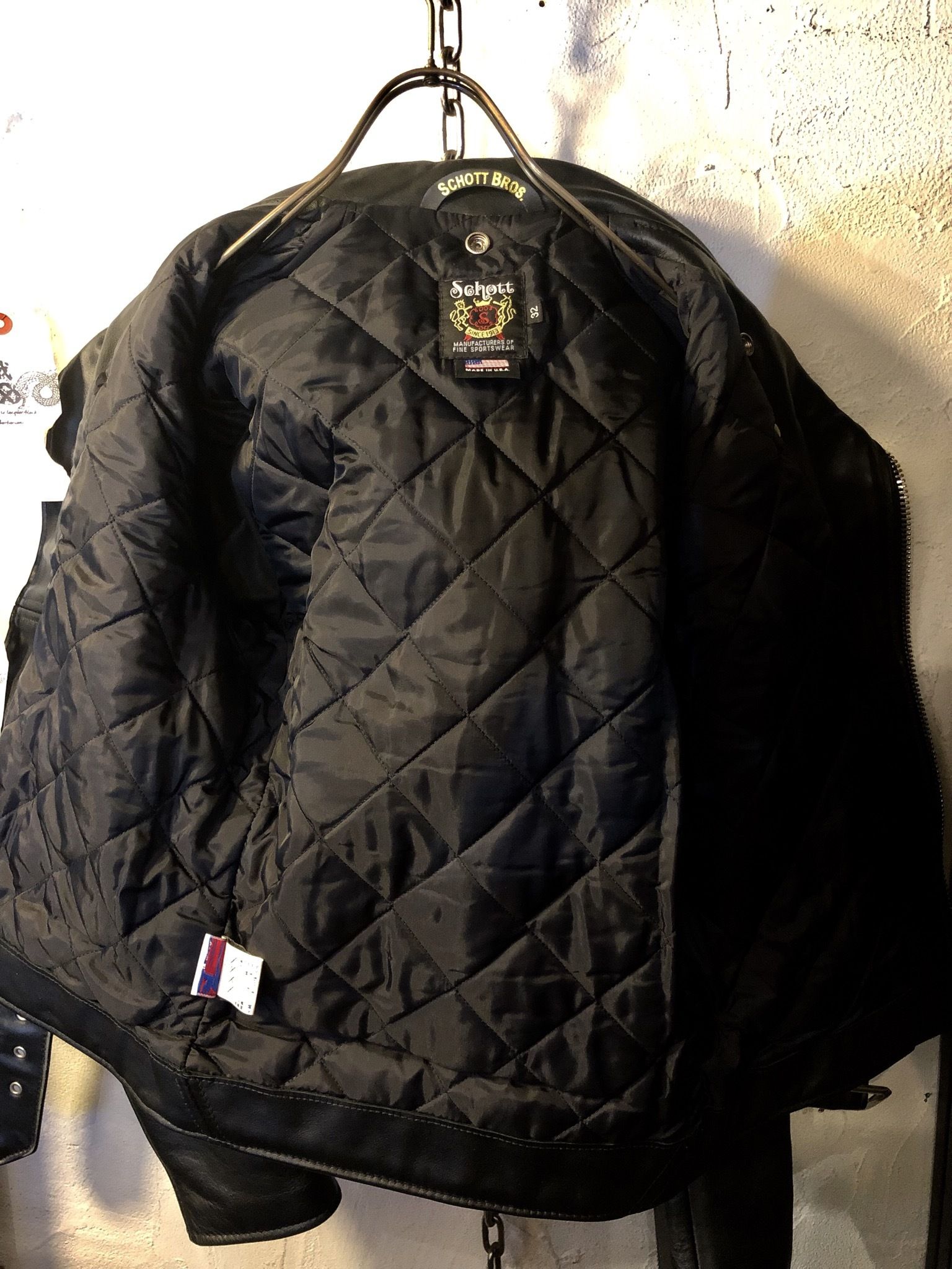 USA製【SCHOTT】ワンスターウールライダースジャケット　32 Schottワンスター希少32サイズ極上美品〉Schott 613US ONE STAR 7