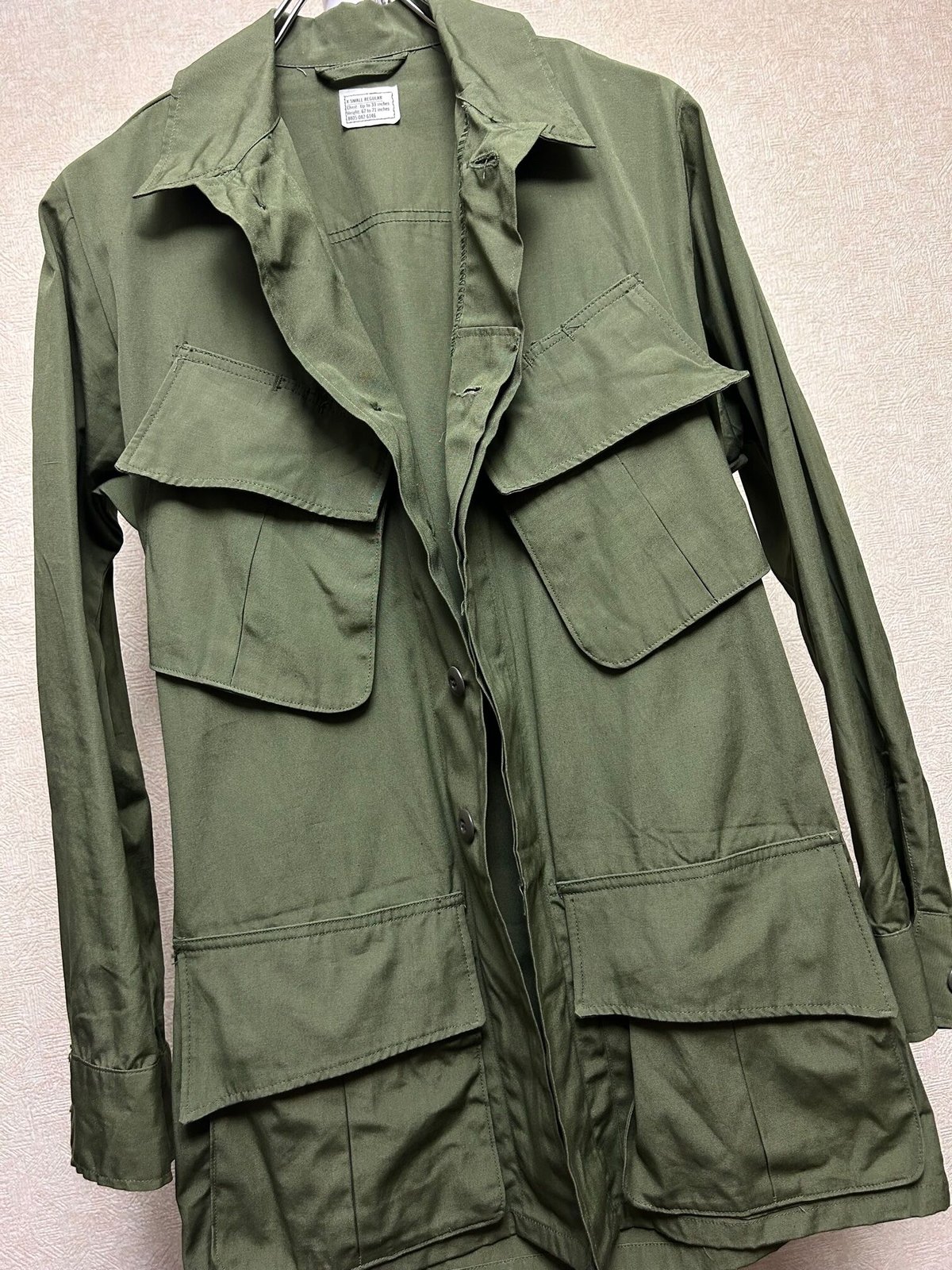 デッド級！米軍実物ジャングルファティーグ S-L 半袖 3rd ノンリップ 米軍 ジャングルファティーグ シャツジャケット ノンリップ 3rd