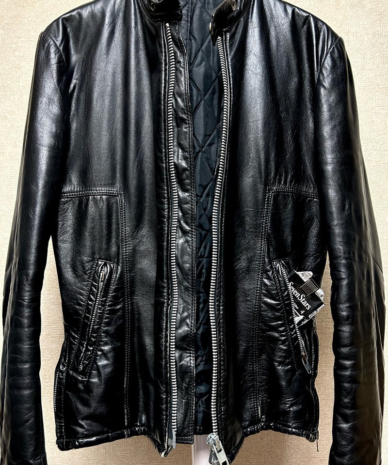 70s Vintage A zipper ユーロ ライダースジャケット M相当 70s Vintage A zipper ユーロ ライダースジャケット M相当