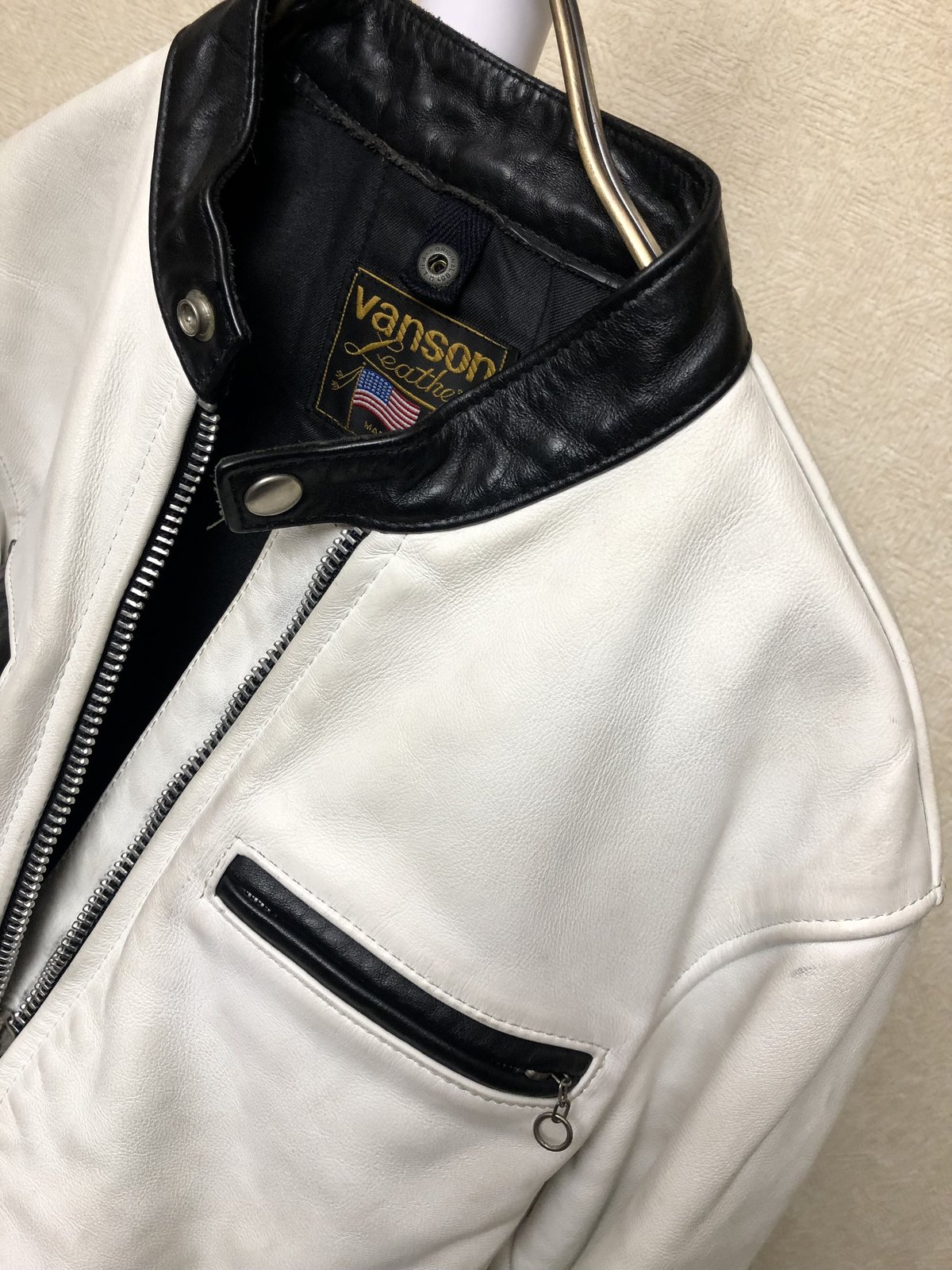 目玉伝説ジョニーサンダース張りオールドvanson〉80,s U.S.A.製 目玉伝説ジョニーサンダース張りオールドvanson〉80,s U.S.A.製