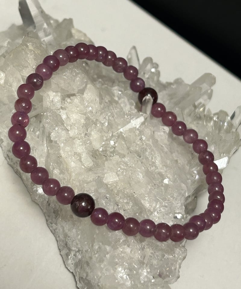 高級ルビーブレスレット