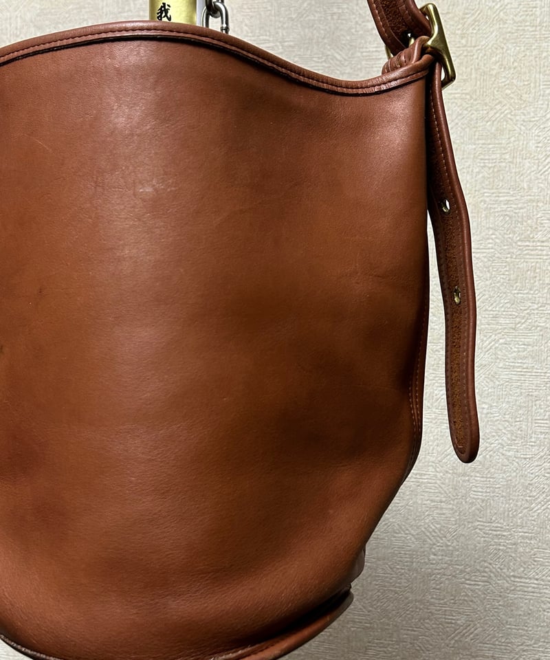 美品❗️OLDCOACH ステーションバッグ　キャメル　ハンドバッグ　USA製 オールドコーチ ☆ USA製 レザー2WAY ハンドバッグ 自立OK