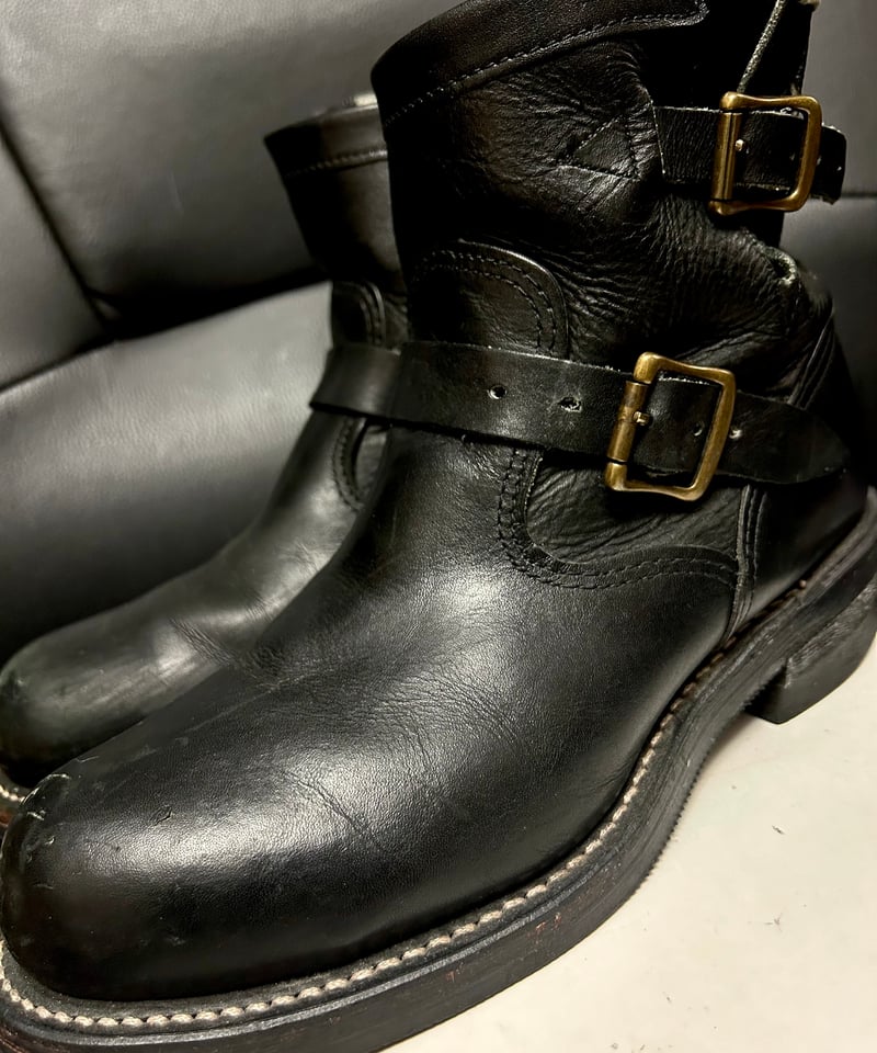 枯渇オールドU.S.A.製CHIPPEWAショートエンジニア〉オールドU.S.A.製