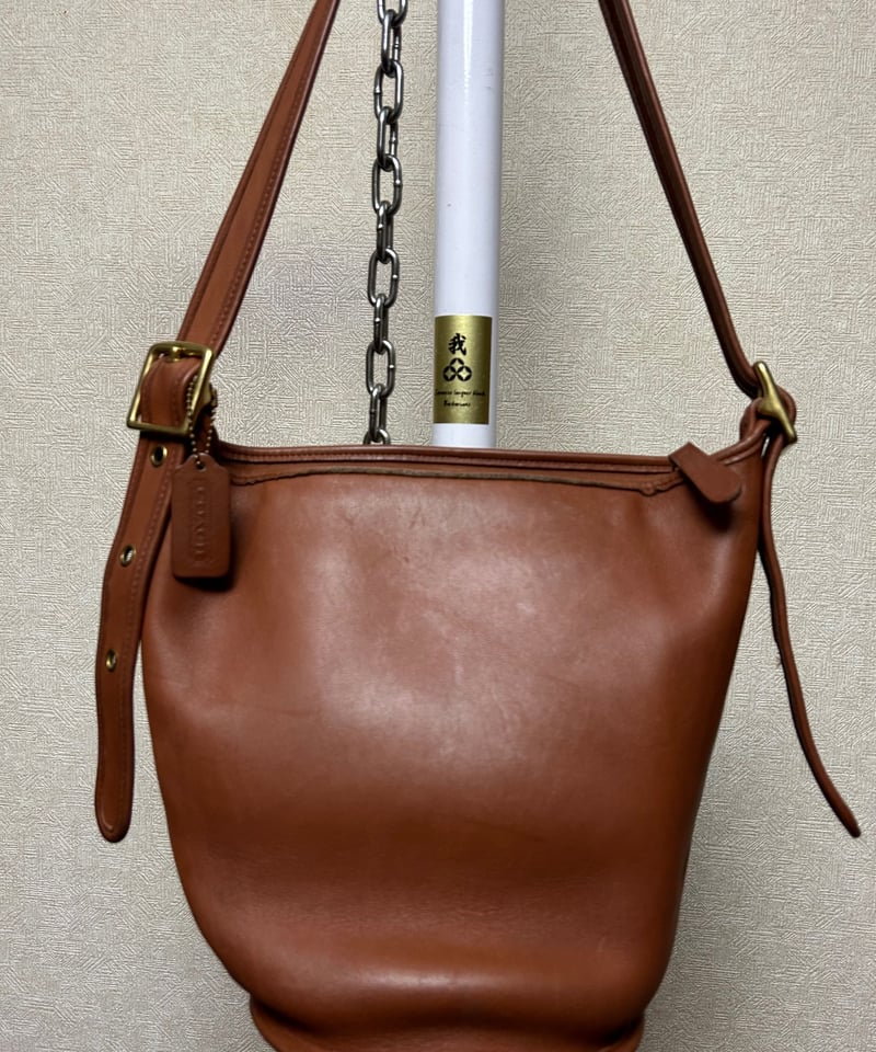 オールドCOACH92年製キャメルカラー〉U.S.A.製92,sオールドCOACH