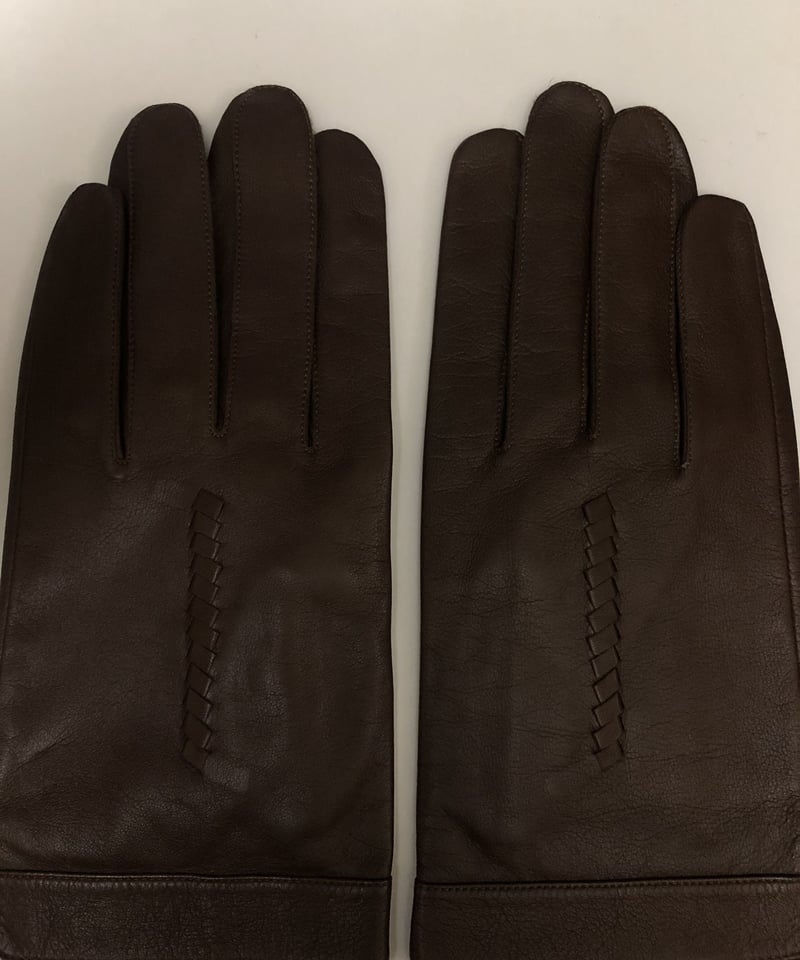 アーカイブ年代レザーグローブ未使用品〉SHEEPLEATHER GLOVE BROWN黄金
