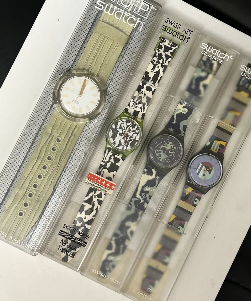 83年創立スイスウォッチ初期リリースモデル80-90,s初期SWATCH