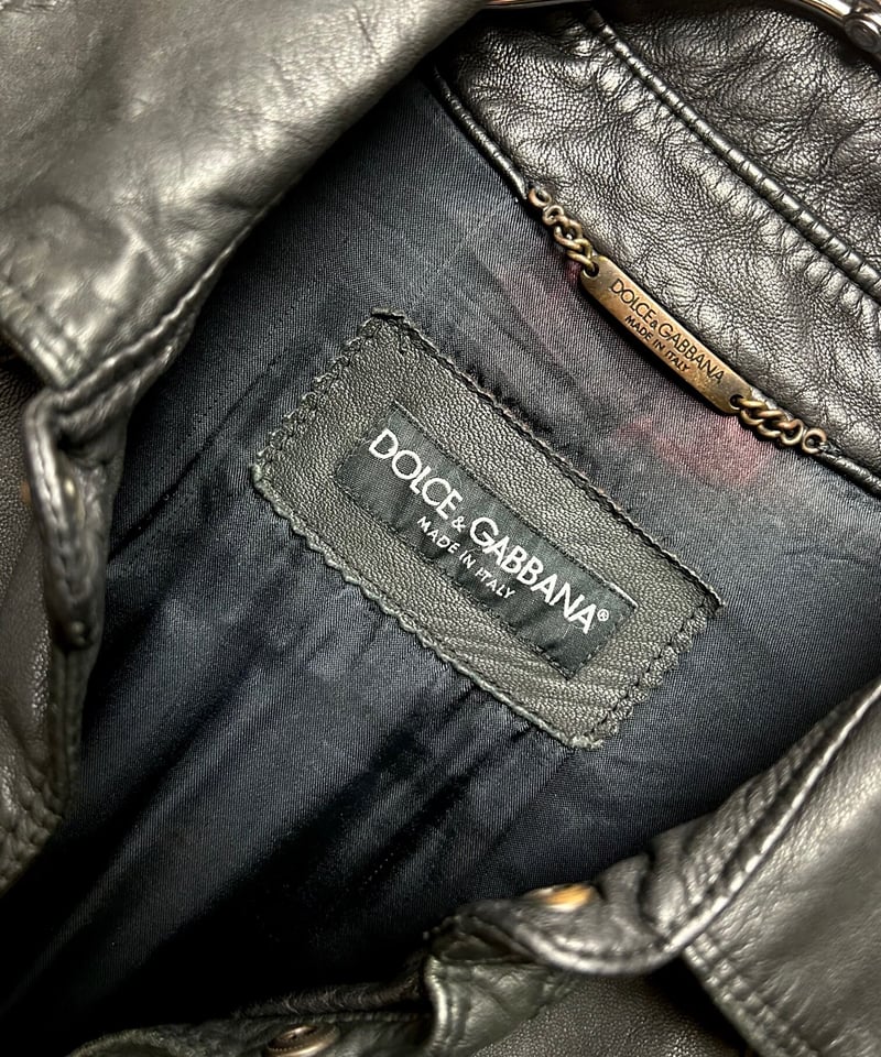 希少オールドITALY製D&G〉90年代後期モデルDOLCE & GABBANA LAMBL...
