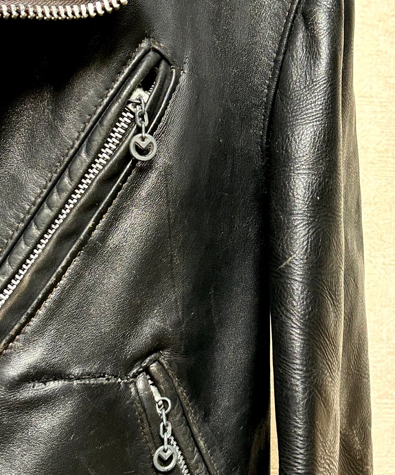 牛タグ前期Schott Bros希少ワンスターR&R茶芯ライダース〉70,s U.S.A.製