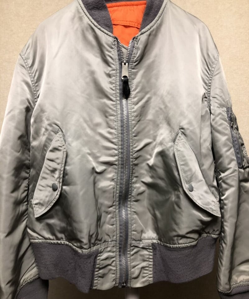 U.S.A.製時代最終期ALPHA社MA-1フライトジャケット〉U.S.A.製時代ALPHA