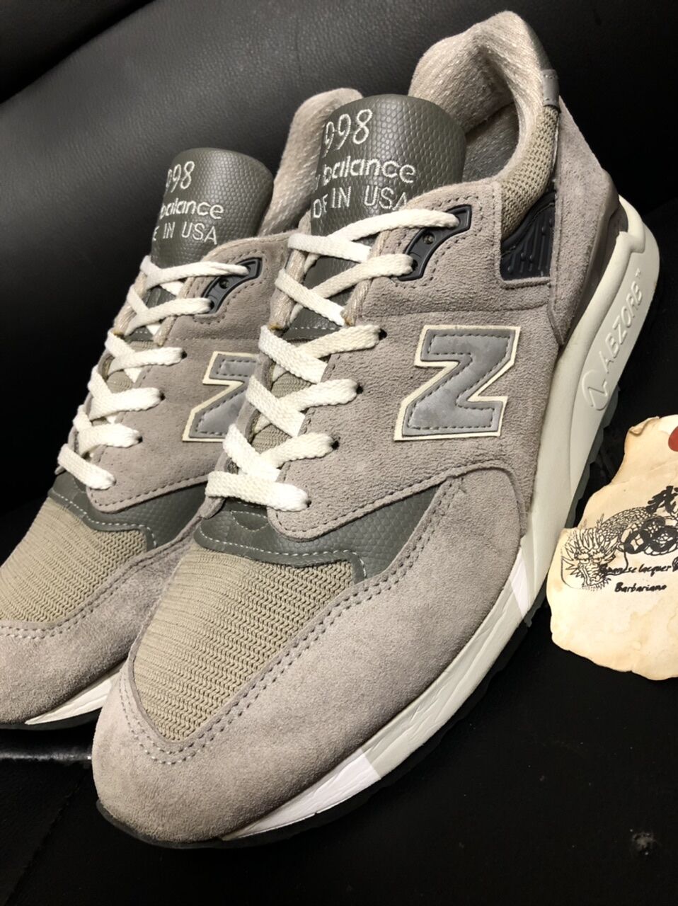 オールドU.S.A高級スニーカー〉U.S.A.製new balance M998 GRAY黄 オールドU.S.A高級スニーカー〉U.S.A.製new balance M998 GRAY黄
