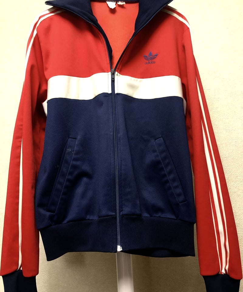 人気急上昇】 VENTEX フランス製 80s 70s adidas 希少色 ジャージ 